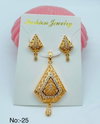 Designer Matte Gold Pandal Butti Set Catalog
